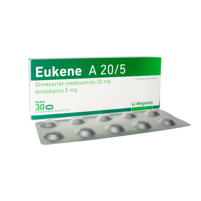 Eukene A Olmesartan 20Mg Amlodipino 5Mg X Comprimido
