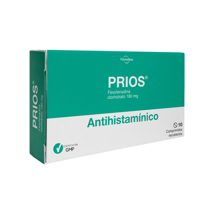 Prios Fexofenadina Clorhidrato 180Mg X Comprimido