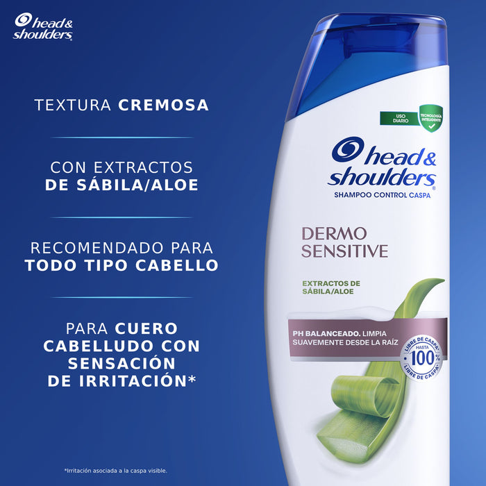 Shampoo Head And Shoulders Dermo Sensitive Aloe X 375Ml