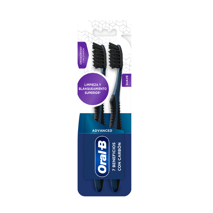 Cepillo Dental Oral-B Advance 7 Beneficios X 2 Unidades