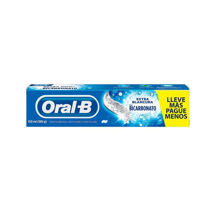 Pasta Dental Oral B Extra Blancura Con Bicarbonato X 150Ml