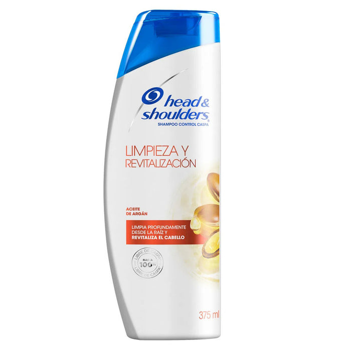 Shampoo Head And Shoulders Limpieza Y Revitalización X 375Ml