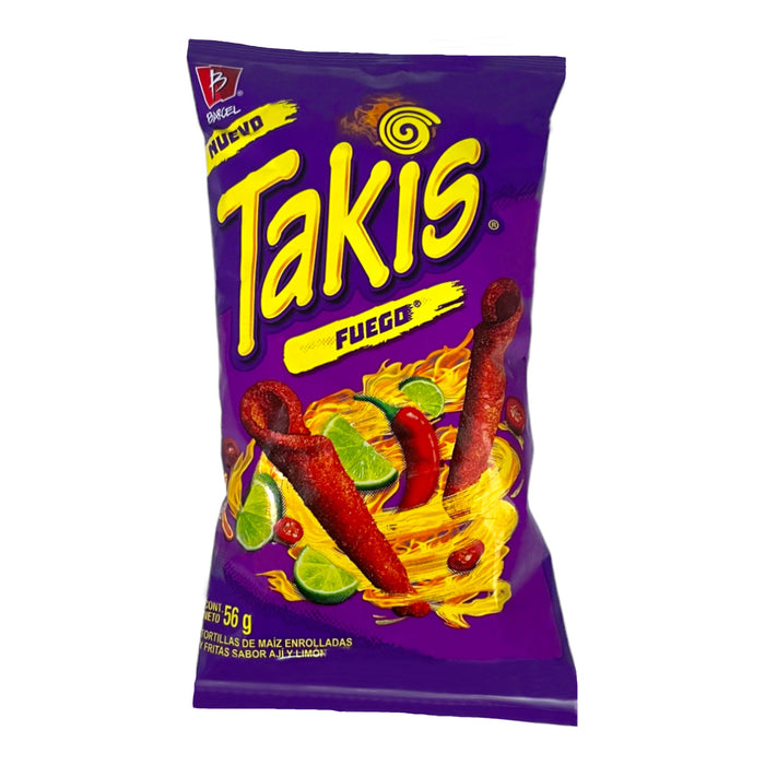 Takis Fuego Bolsa Sabor Aji Y Limon X 56g
