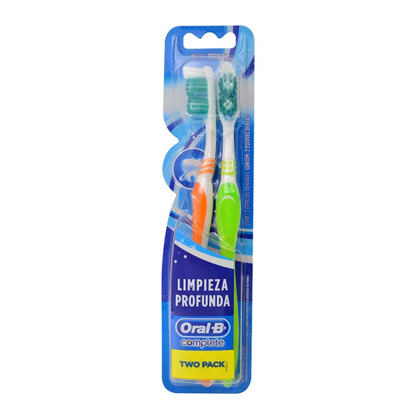 Cepillo Dental Oral B Complete 40 Medio Limpieza Profunda X 2 Unidades Por Pack