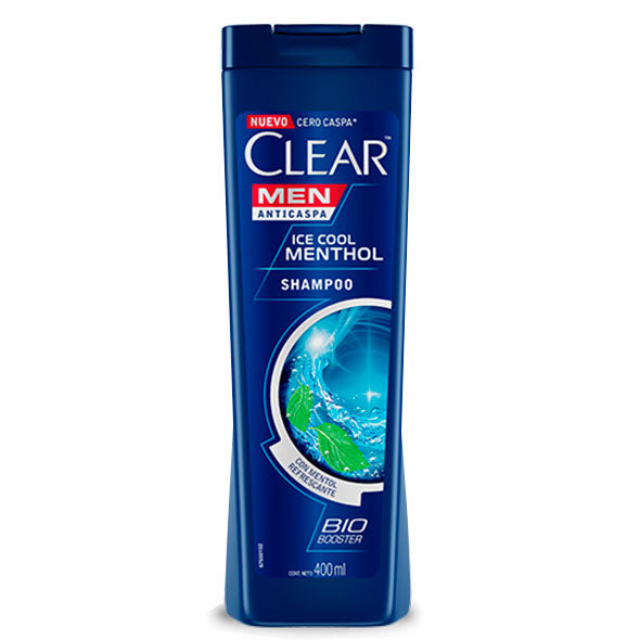 Shampoo Anticaspa Clear Men Ice Cool Menthol X 400Ml