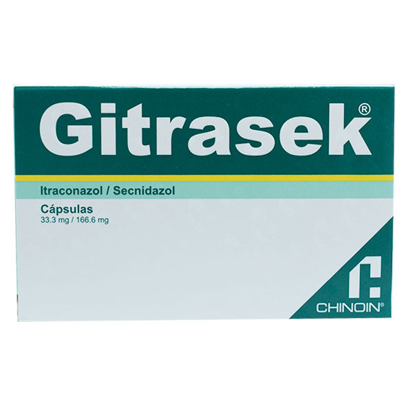 Gitrasek Secnidazol 166.6Mg Y Itraconazol 33.3Mg X Capsula
