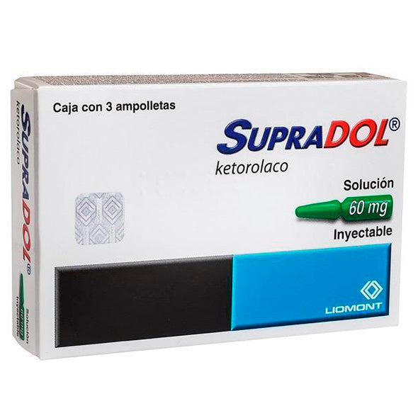 Supradol Ketorolaco 60Mg Y 2ml X Ampolla