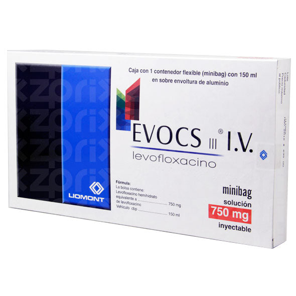Evocs Iv Levofloxacina 750Mg Y 150ml X Caja