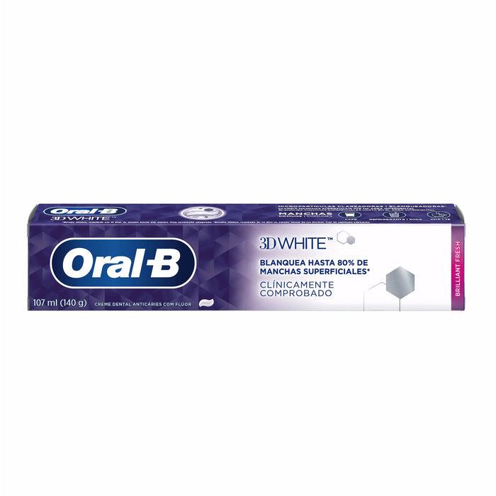 Pasta Dental Oral B 3D White Brilliant Fresh X 107 Ml
