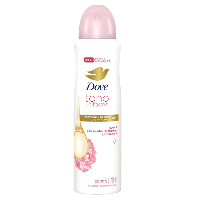 Dove Desodorante Aerosol Antitranspirante 72H Tono Uniforme X 150ml