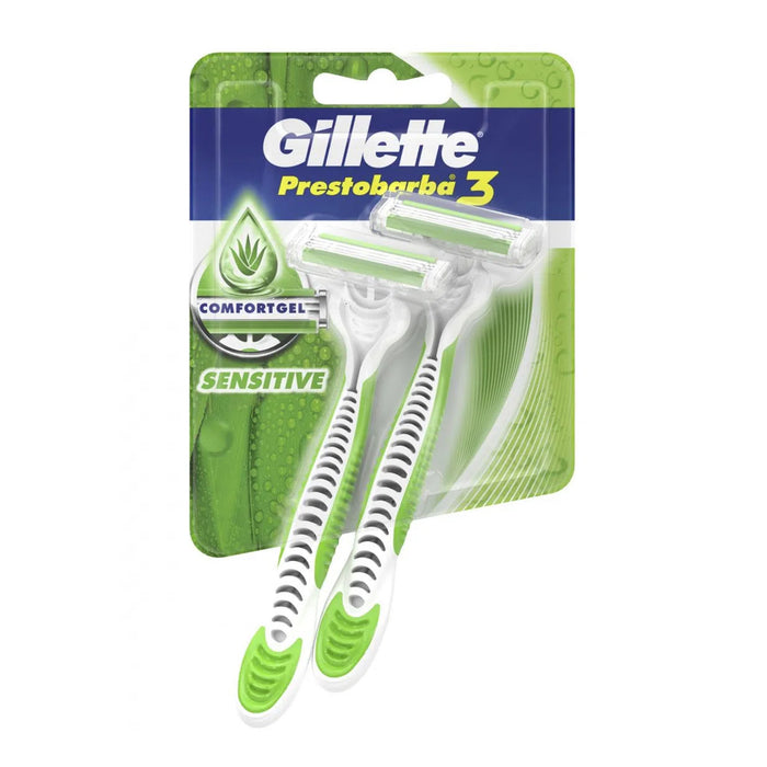 Maquina De Afeitar Gillette Prestobarba 3 Sensitive X 2 Piezas