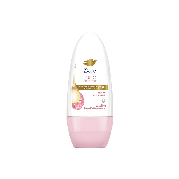 Antitranspirante Dove Roll On Tono Uniforme Rosas X 50ml