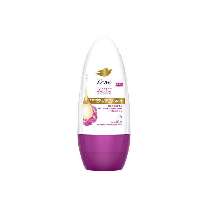 Antitranspirante Dove Roll On Tono Uniforme Orquideas X 50ml