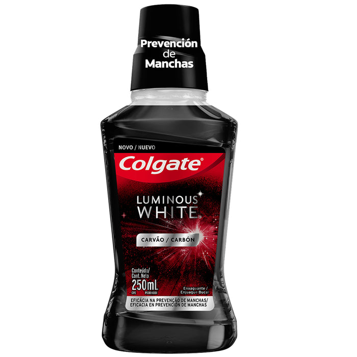 Enjuague Bucal Colgate Luminous White Carbon X 250ml