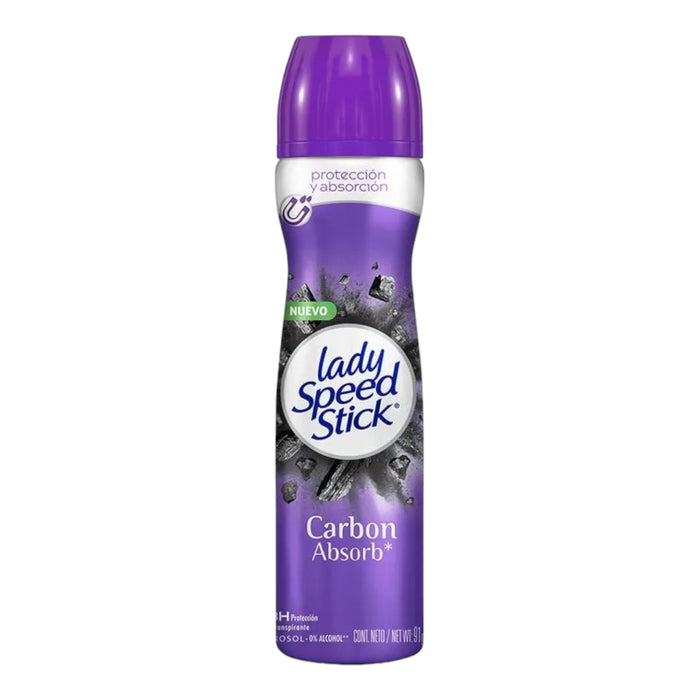 Aerosol Lady Speed Stick Carbon Absord X 150ml