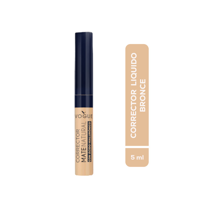 Corrector Liquido Vogue Mate Natural Bronce X 5ml