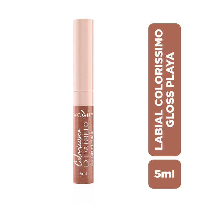 Labial Liquido Vogue Colorissimo Extra Brillo Playa X 5ml
