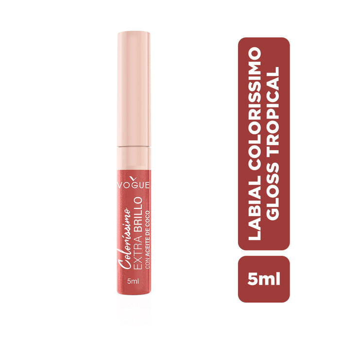 Labial Liquido Vogue Colorissimo Extra Brillo Tropical X 5ml