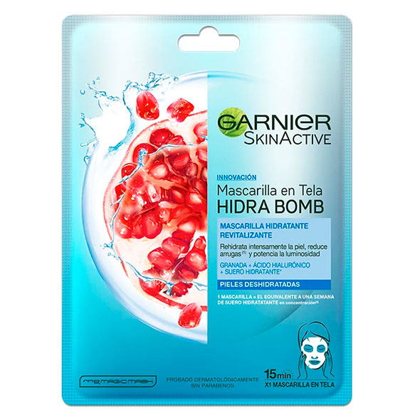 Garnier Mascarilla Facial Hidratante Y Revitalizante X Unidad