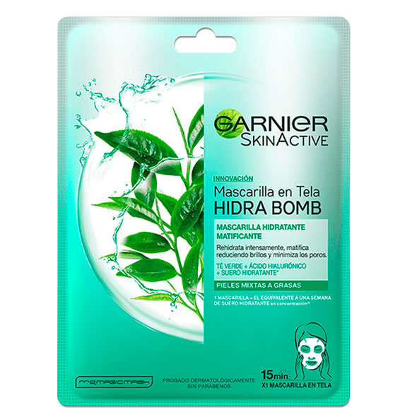 Garnier Mascarilla Facial Hidratante Y Matificante X Unidad