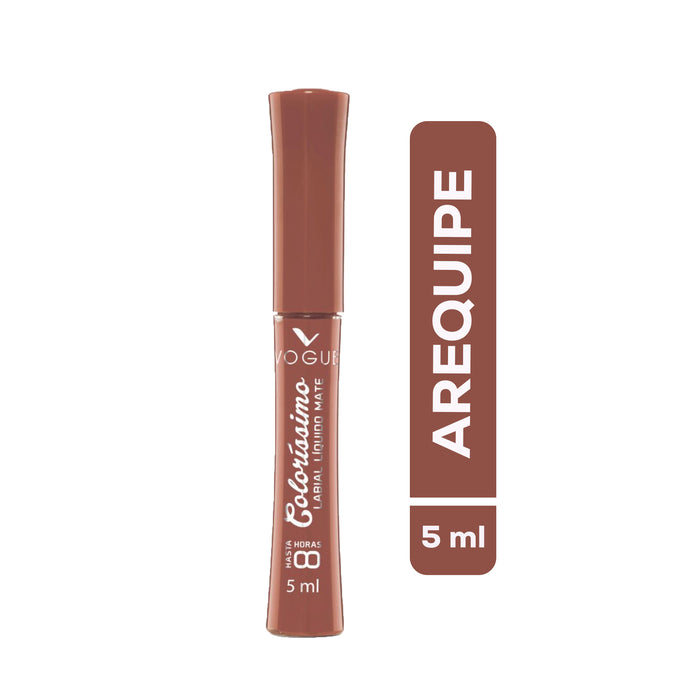 Labial Liquido Mate Vogue Colorissimo Arequipe X 5ml