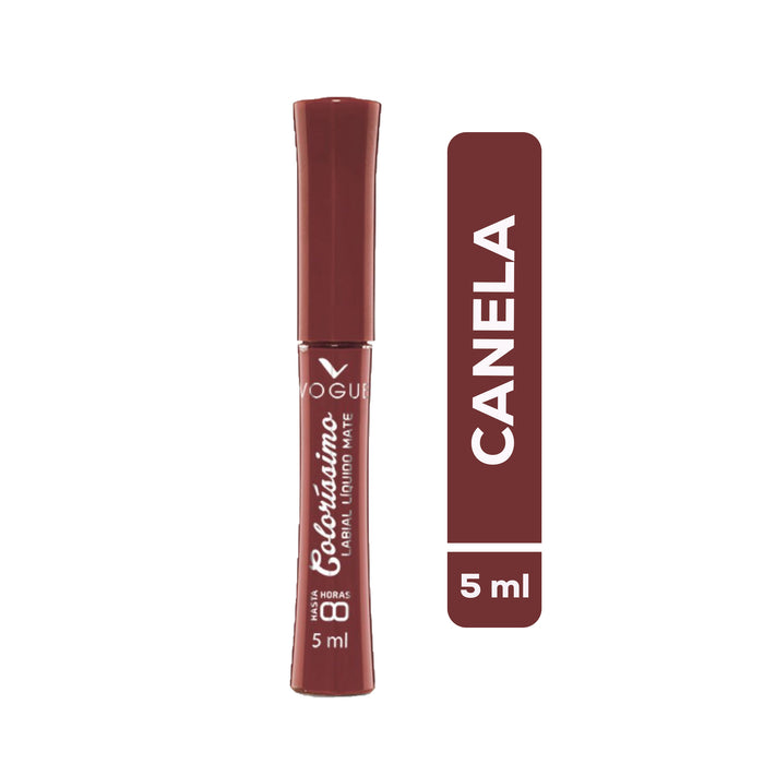 Labial Liquido Mate Vogue Colorissimo Canela X 5ml
