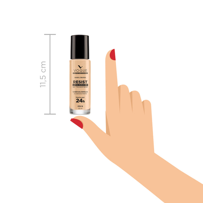Base Maquillaje Vogue Larga Duración Glamour X 30Ml