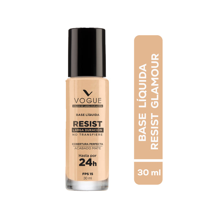 Base Maquillaje Vogue Larga Duración Glamour X 30Ml