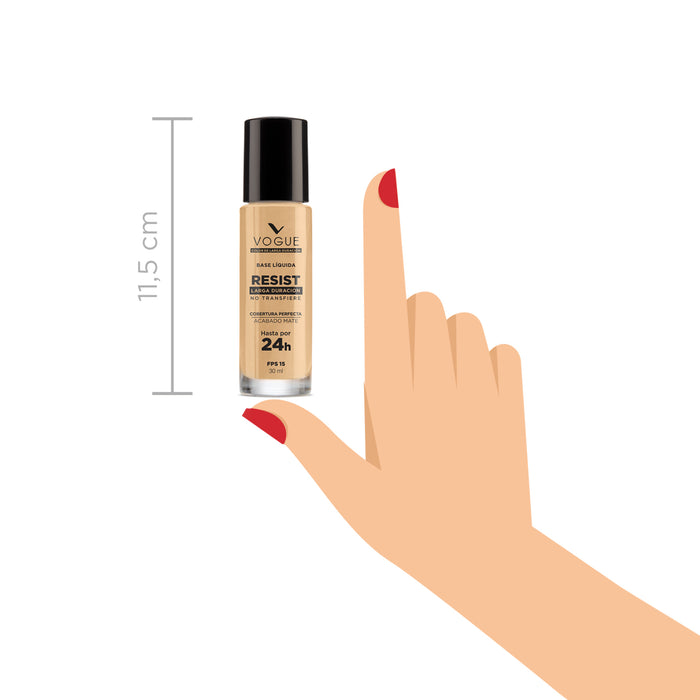 Base Vogue Maquillaje Larga Duración Avellana X 30Ml