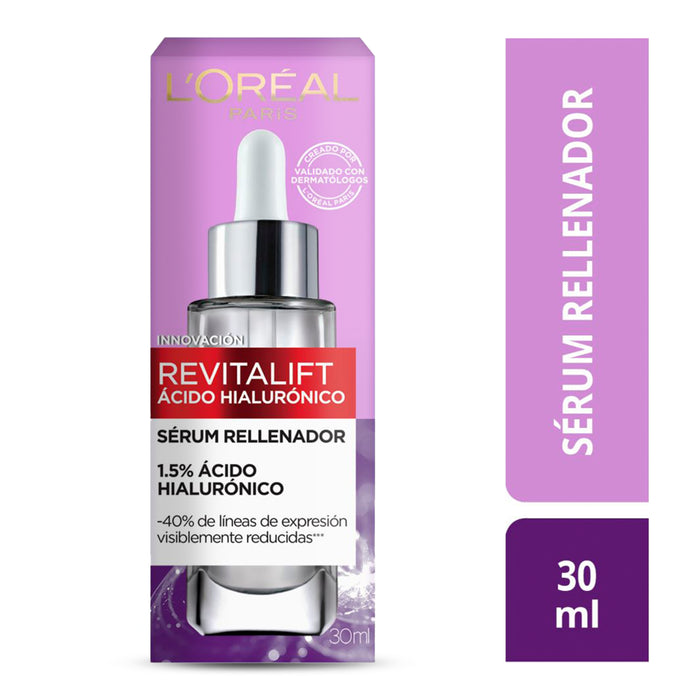 Sérum L'Oréal Ácido Hialurónico Facial X 30ml