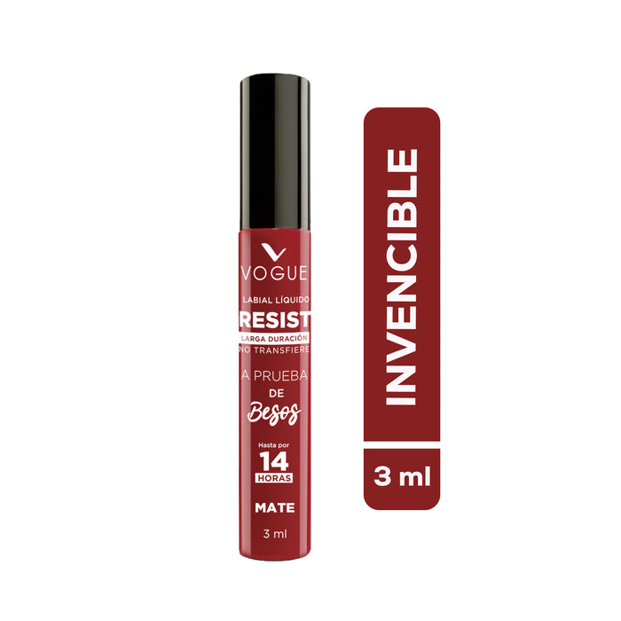 Labial Liquido Vogue Resist Invencible X 3ml