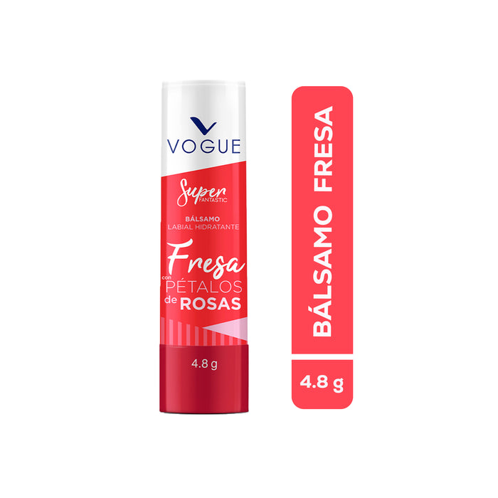 Bálsamo Vogue Labial Fresa X 4.8g