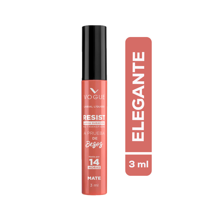 Labial Liquido Vogue Resist Elegante X 3ml
