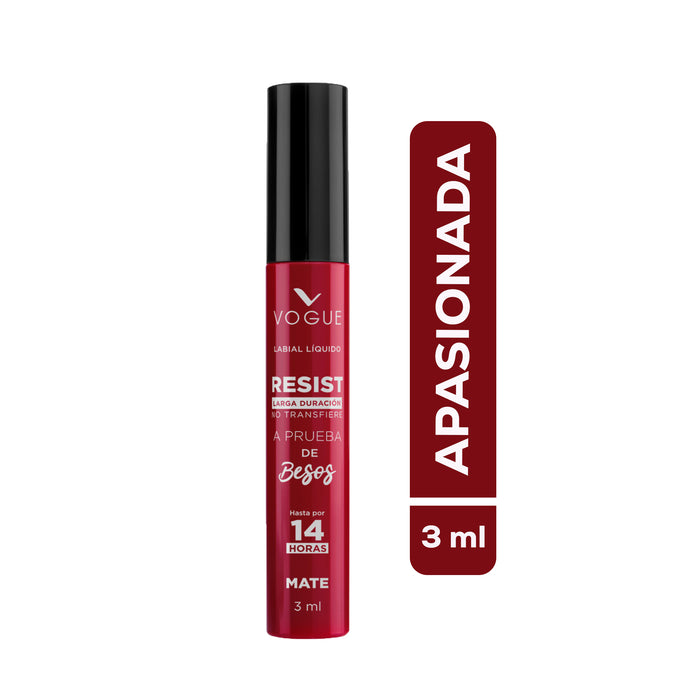 Labial Liquido Vogue Resist Apasionada X 3ml
