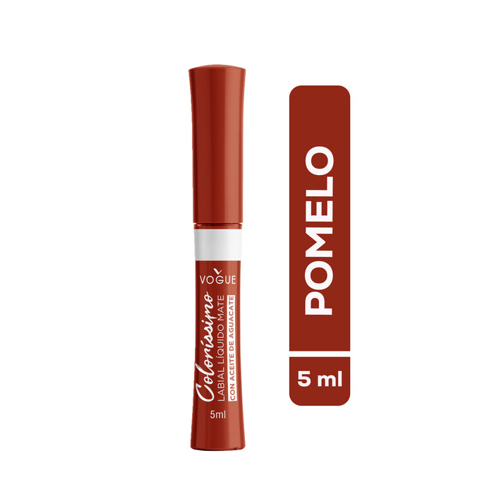 Labial Vogue Liquido Mate Colorissimo Pomelo X 5ml
