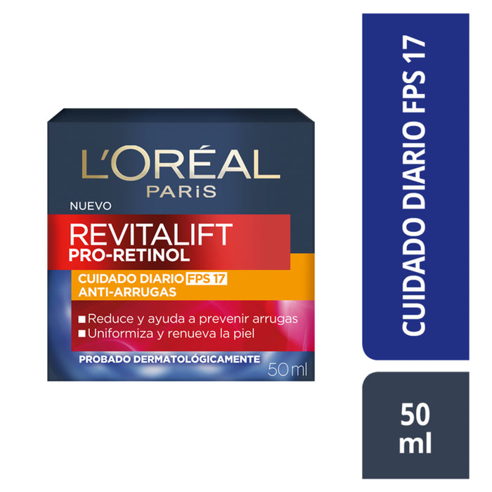 Crema Facial L'Oréal Retinol Revitalift - Para Día X 50ml