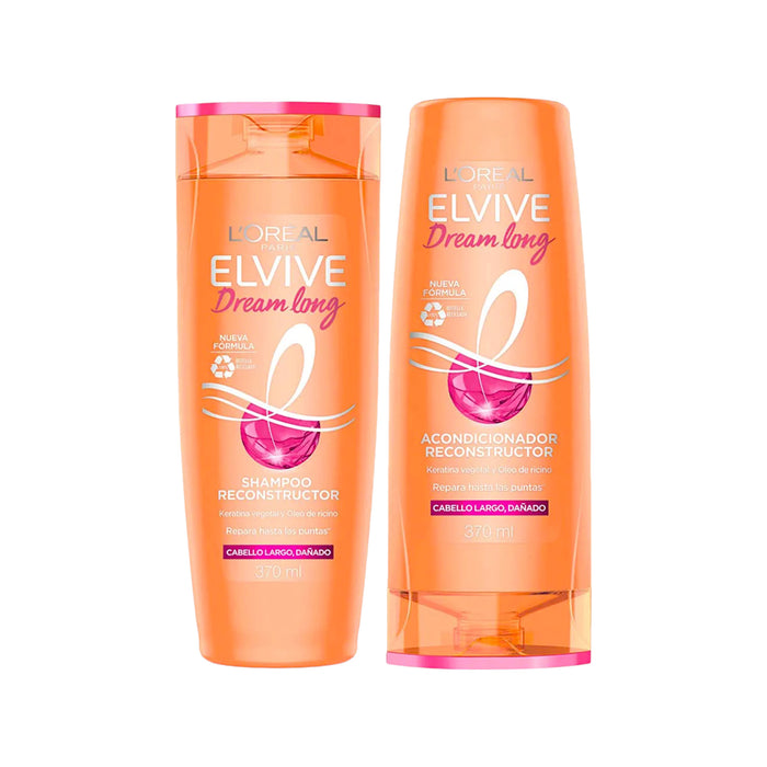 Pack Elvive Shampoo 370ml + Acondicionador 370ml Dream Long
