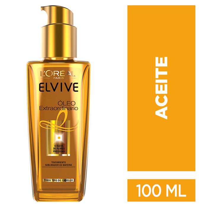 Aceite Elvive Tratamiento Capilar Extraordinario X 100ml