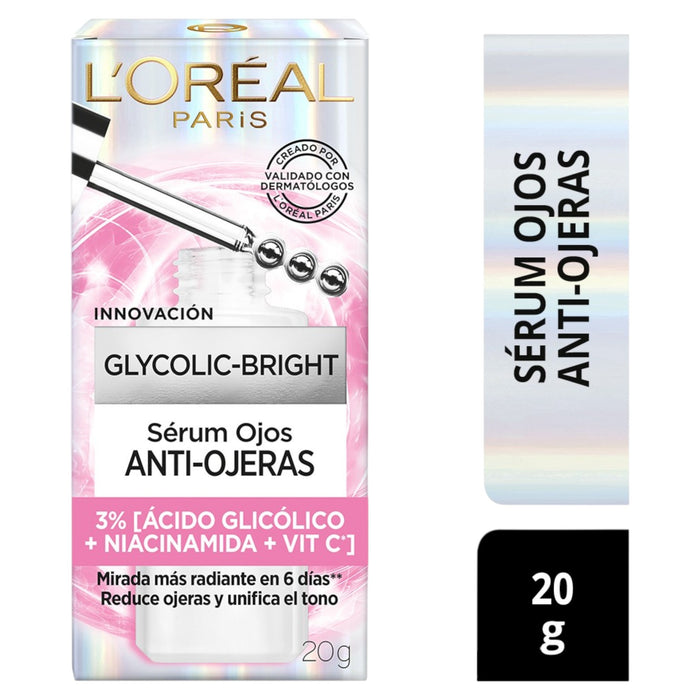 Serum para Ojos L'Oréal Acido Glicólico Anti-Ojeras X 20g