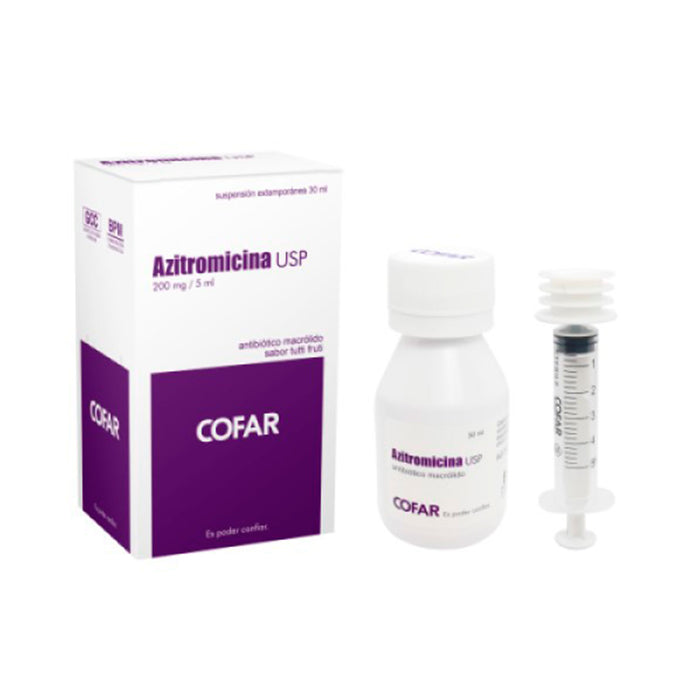 Azitromicina 200Mg 5ml Susp X 30ml Generico Li