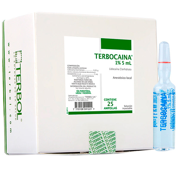Lidocaina 0.01 Generico Y 5ml X Ampolla