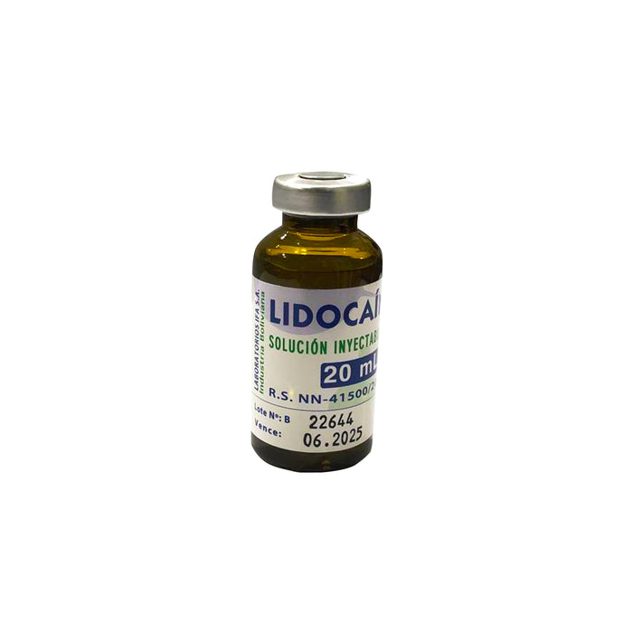 Lidocaina 2% Im X 1 Frasco Amp 20 30ml Generico Li