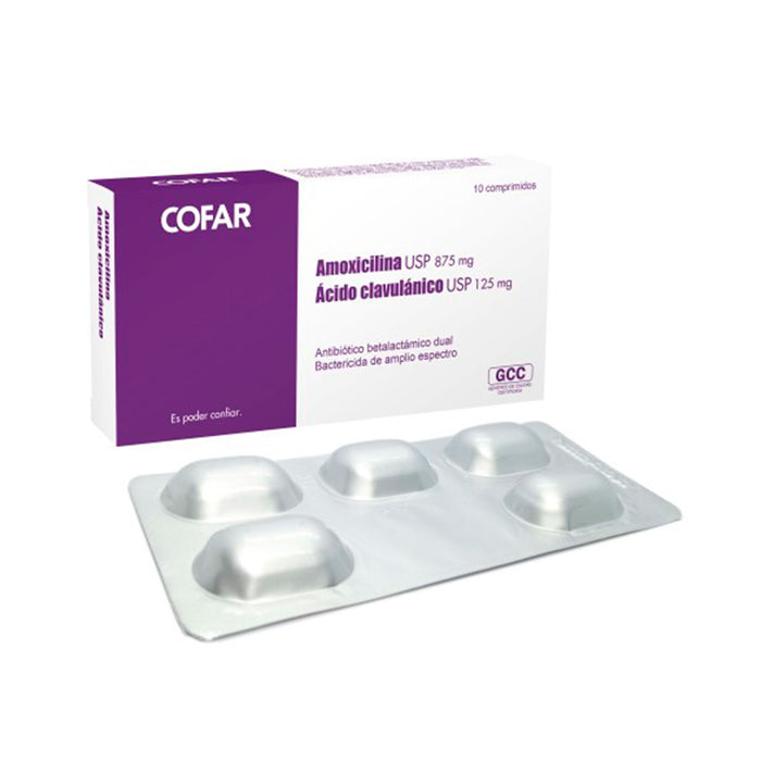 Amoxicilina 875Mg Y Clavulanico 125g Generico X Comprimido