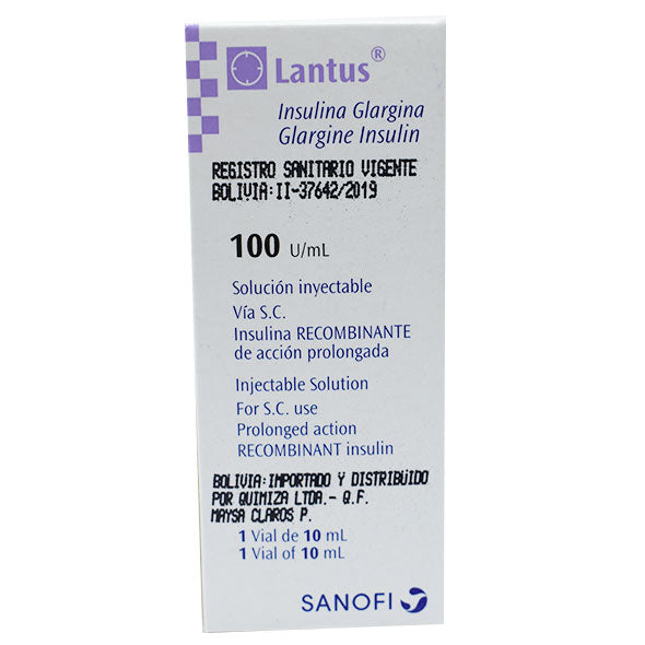 Lantus 100Ui X 10ml Insulina Glargina