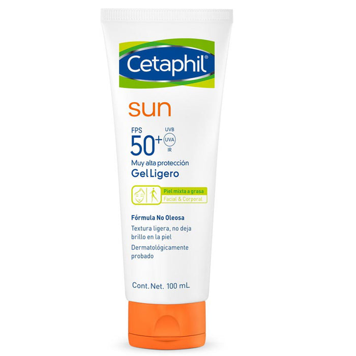 Cetaphil Sun Protector Solar Fps50+ Gel Ligero X 100Ml