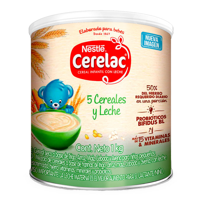 Cereales Y Leche Cerelac 5 Cereales X 1K
