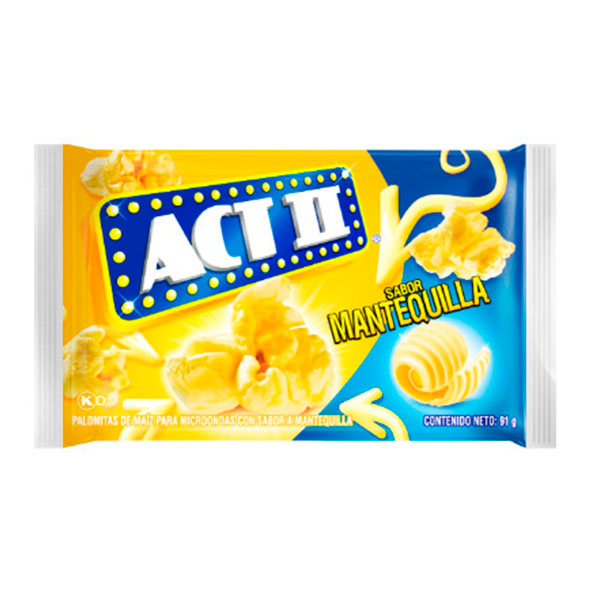 Act Ii Pipocas Mantequilla Bolsa X 90g