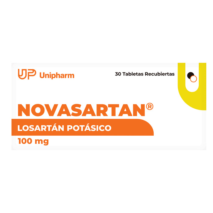 Novasartan Losartán 100 Mg X Tableta
