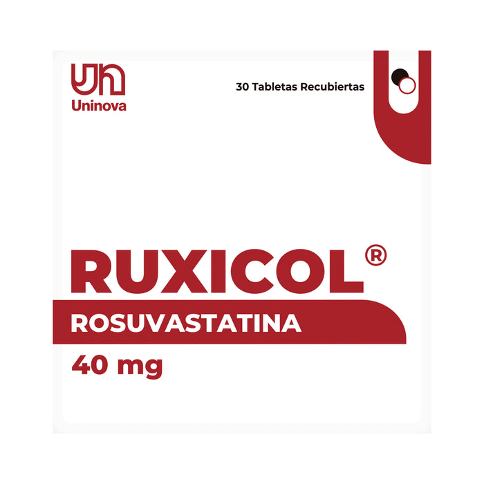 Ruxicol Rosuvastatina 40 Mg X Tableta