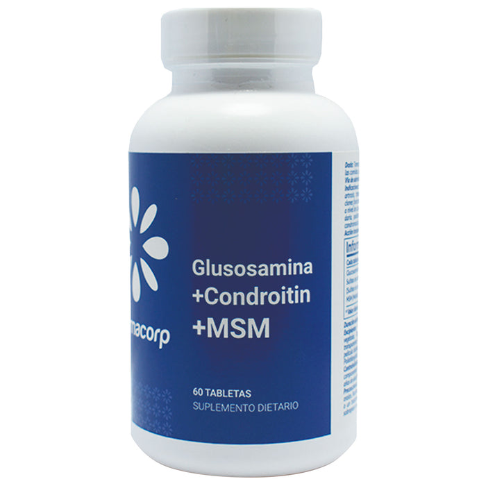 Glucosamina+Condroitin+Msm Farmacorp X 60 Tab